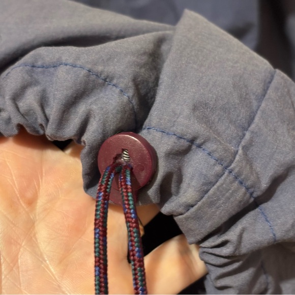 Columbia Vintage 90s Colorblock Anorak Jacket Blue Faded Hooded Size Large - Picture 9 of 13